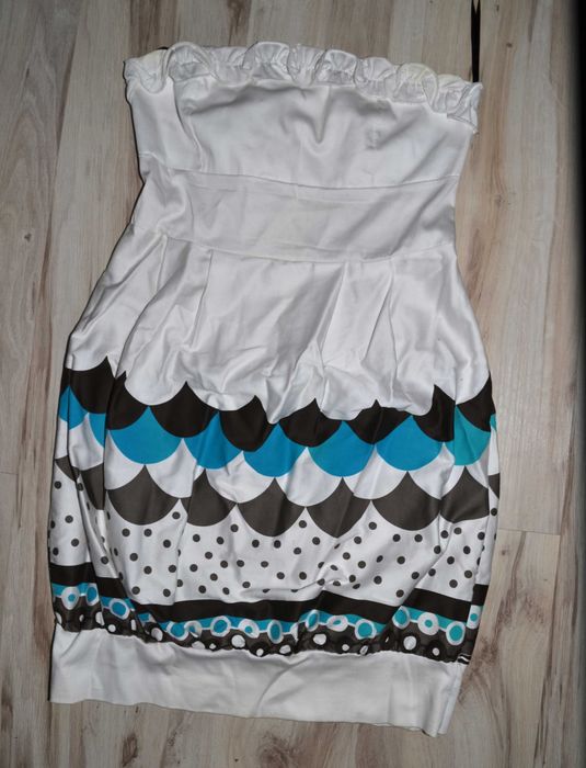 374# elegancka sukienka z bawełny bombka  36/38