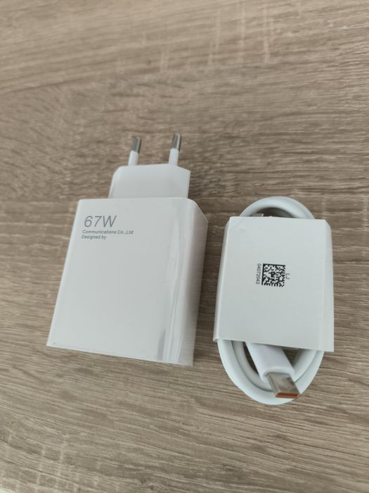 NOWY ZESTAW Szybka Ładowarka 67W do telefonu + kabel USB-C