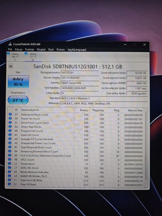 Dysk SanDisk 512 GB SSD