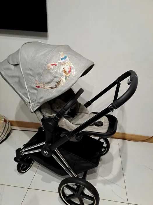 Cybex priam 4.0 Fotelik cybex cloud z Rozkladany b.dobry stan Nowy koszyk