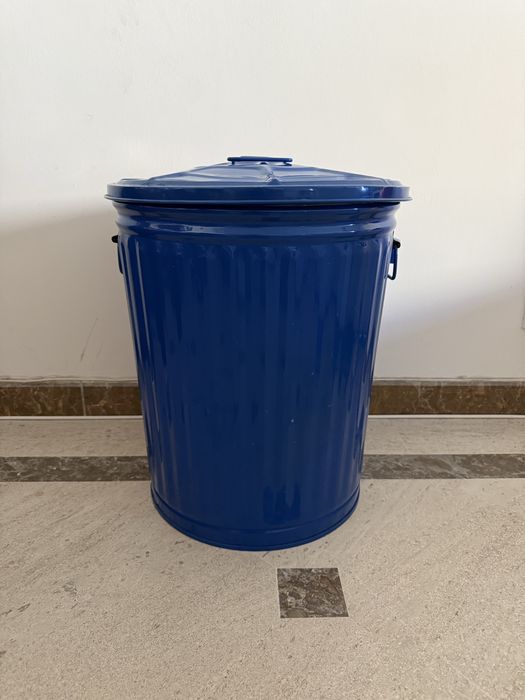 Cesto de lixo / roupa suja em metal da Habitat - VINTAGE