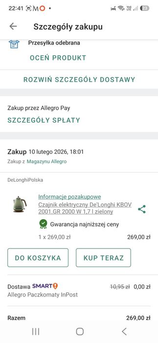 Czajnik elektryczny De'Longhi