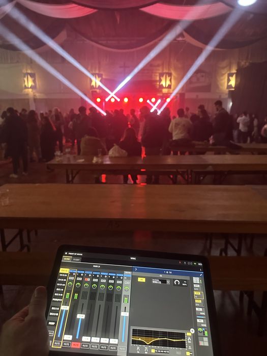 Som e luz para eventos