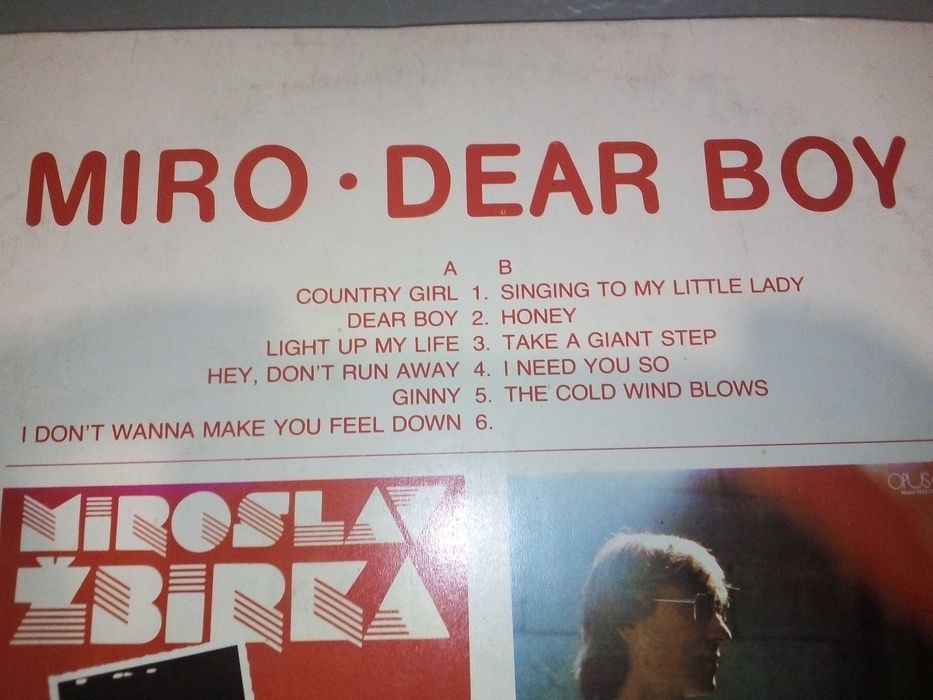 MIRO - DEAR BOY płyta winyl (Miroslav Zbirka)