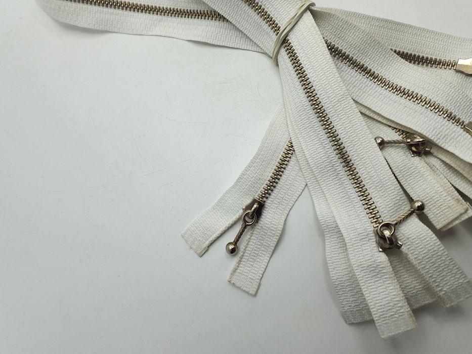 Zamek suwak metal ozdobny rozdzielczy zestaw 10 szt.-44 cm.