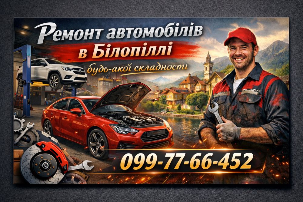 Ремонт автомобілів. Місто Білопілля
