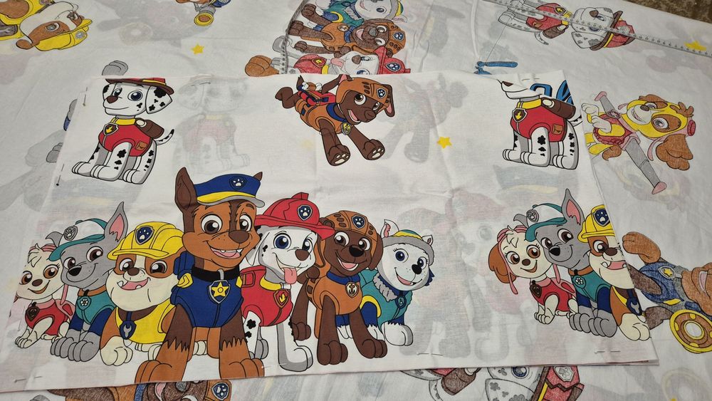 Постіль Щенячий патруль дитяча, ранфорс, комплект постільної білизни