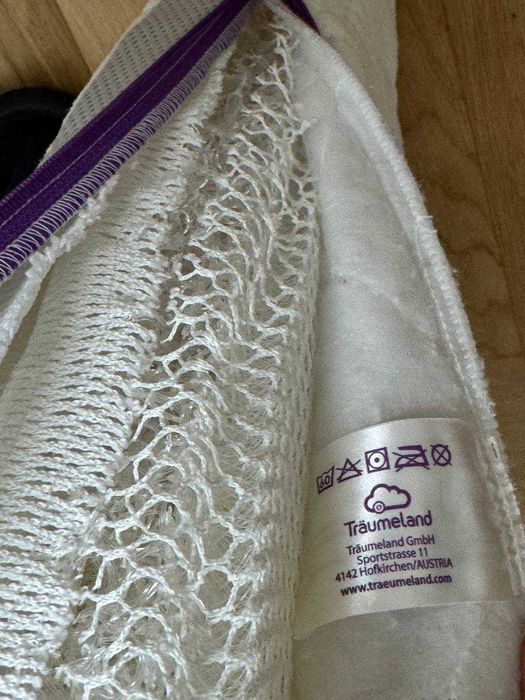 Materac Traumeland 140x70 Anielskie Włosy dwustronny premium pokrowiec