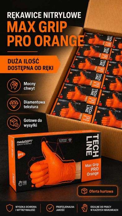 Rękawiczki Medasept max grip pro