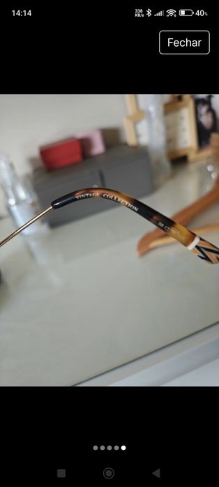 Óculos armação etnia Barcelona modelo vintage