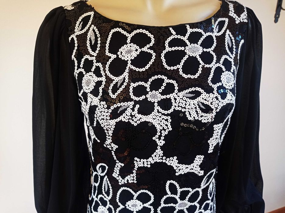 USCO Sukienka wieczorowa cekiny połysk Andrzejki Sylwester 38