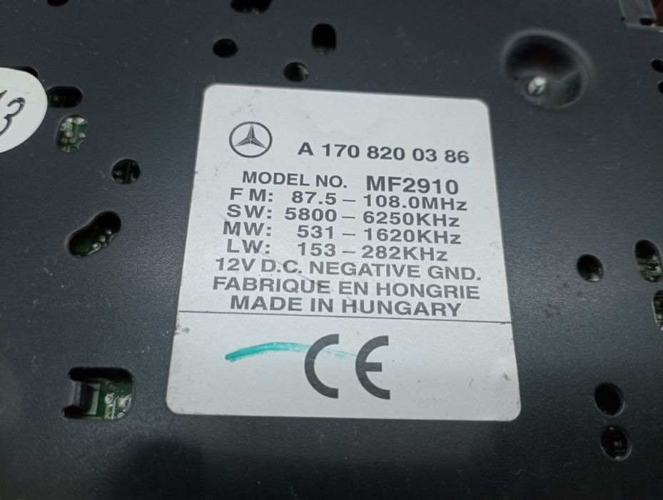 Auto-rádio - mercedes-benz m-class (w163) | 98 - 05