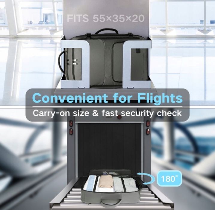 Plecak Ryanair 55x40x20 10KG Bagaż Podręczny Duży Męski Szary 40L