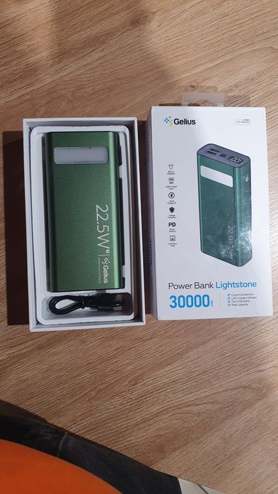 Потужний Power Bank Gelius Lightstone 30000 mAh (22.5W) — новий