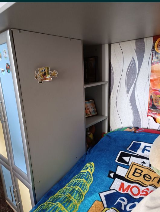 Кровать чердак з матрацом