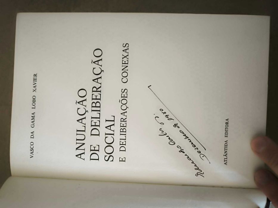 Anulação de deliberação social - Vasco da Gama Lobo Xavier
