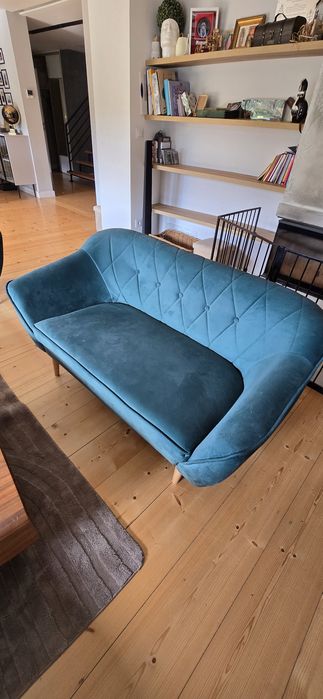 Zestaw mebli. Sofa x3 , glamour , pikowana