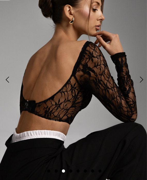 Шикарний кружевний топ