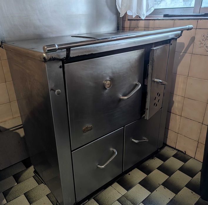 Fogão de lenha inox