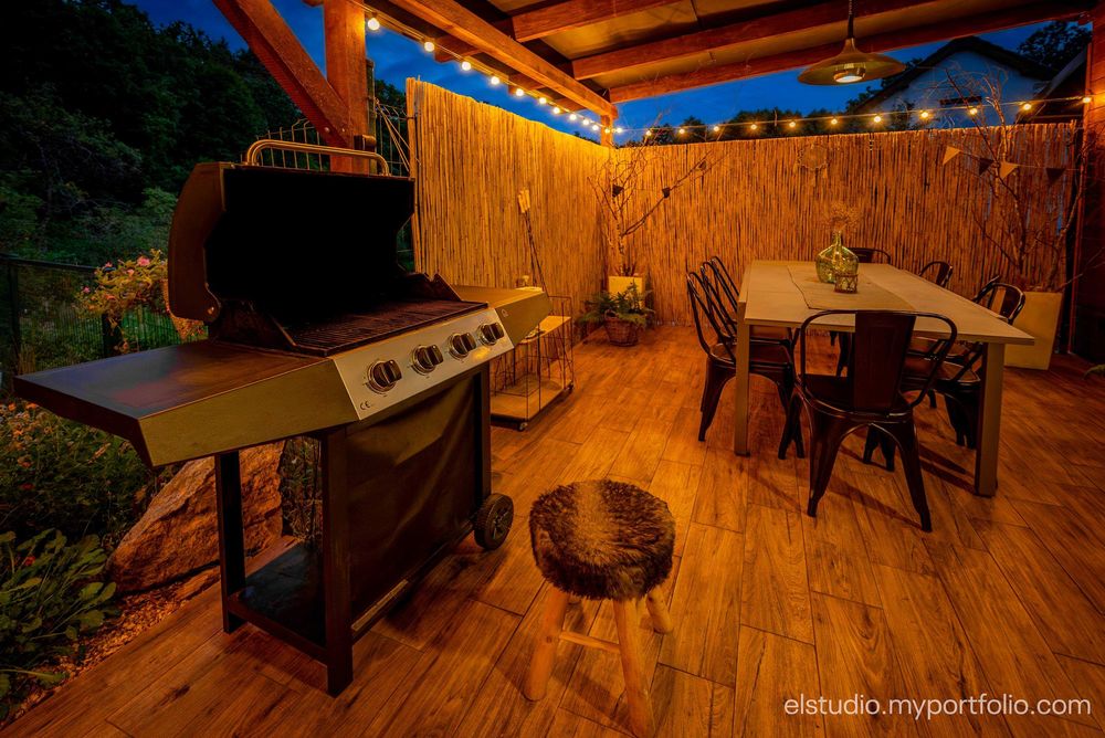 Domek z ciepłym ( 32'c) basenem w zimie