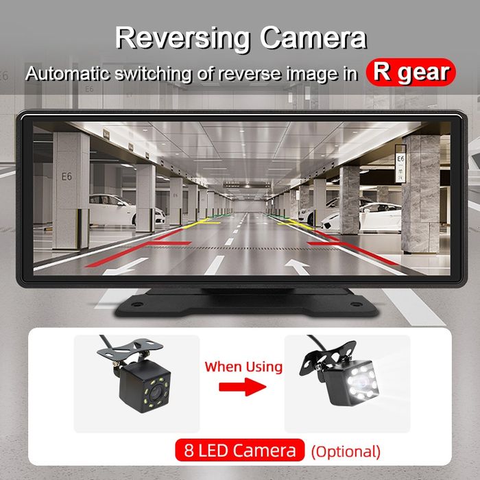 Автомобильный Монитор с Carplay и Android Auto  Дисплей 10"