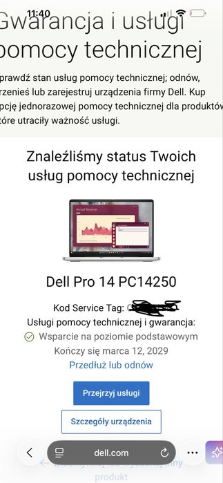 Dell Pro 14 PC14250 Czarny/SSD512GB/Intel Core i5/16GB/GWPR.31MC/Najniższa Cena!