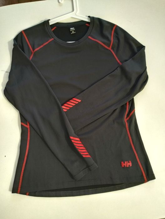Helly Hansen, piękna szara koszulka funkcyjna, r. L
