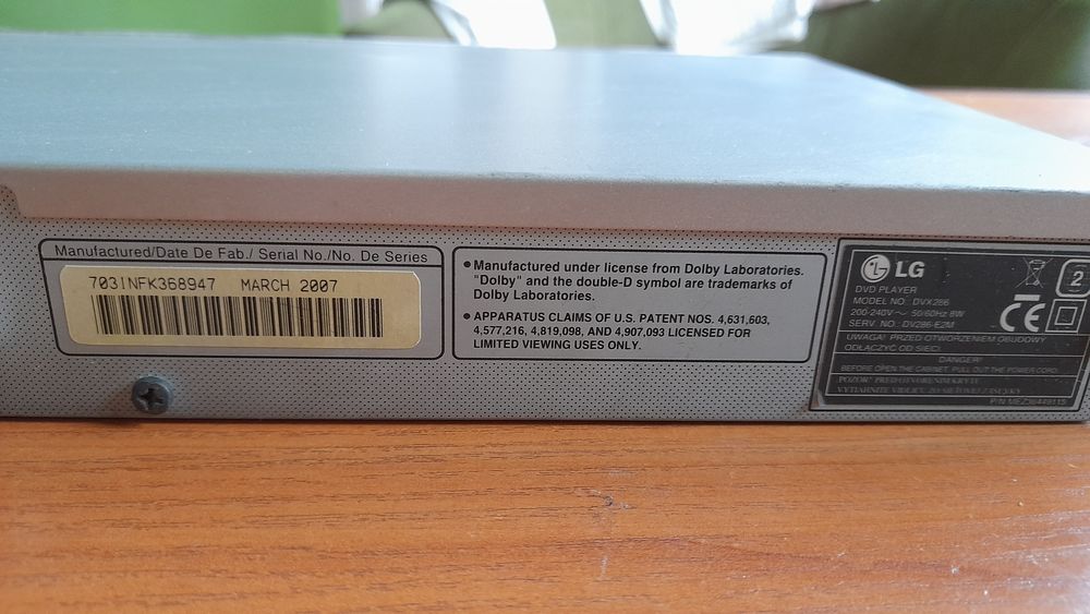 Odtwarzacz Dvd LG
