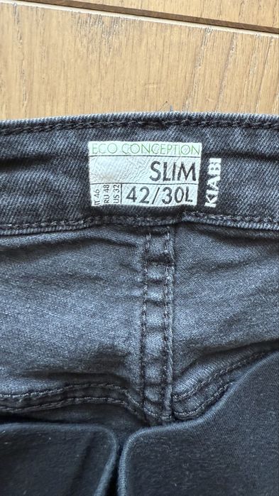 Джинси сіро-чорні і салатові штани для вагітних Л розмір