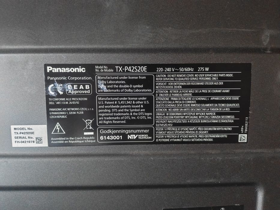 Продам телевизор Panasonic