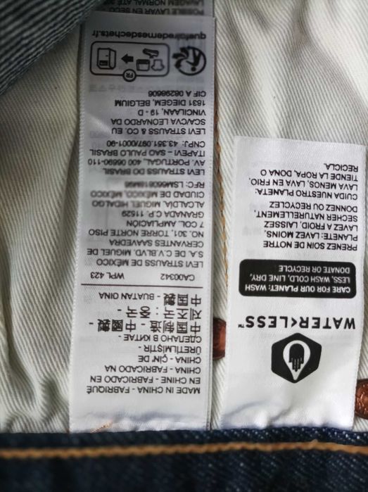 Джинсы Levis 501 селвидж W42 L34 , W42 L36