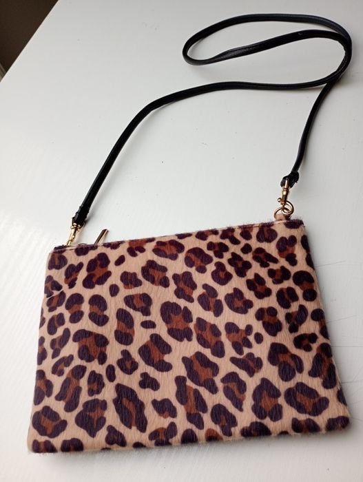 Listonoszka czarna w panterkę "H&M"nowa