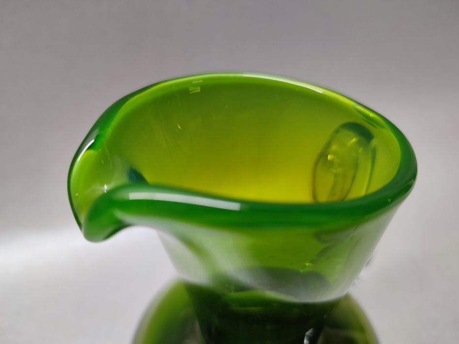 Dzbanek Ząbkowice Fiedorowicz butelkowa zieleń PRL