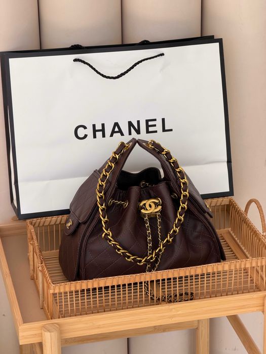 Женская сумка Chanel 25 Small Handbag на плече черный бордовый