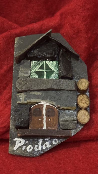 Imans de frigorifico em xisto artesanato