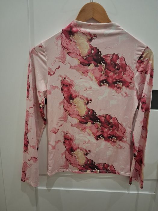 Italy moda rozowy polgolf damski M
