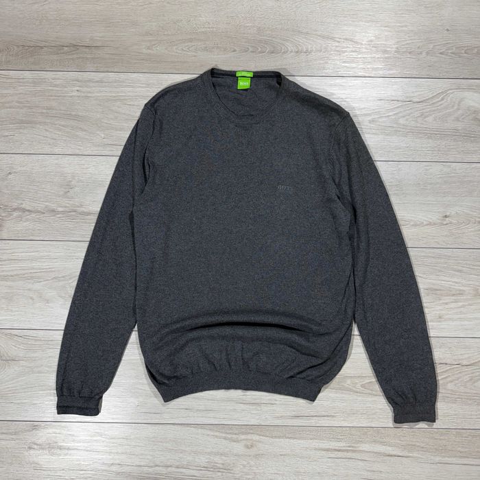 Кашемірова Кофта Светр Хуго Бос Hugo Boss Cotton-Cashmere, Факт L, Оригінал