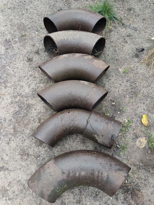 Трубы металлические разные, колено отвод стальной, уголок