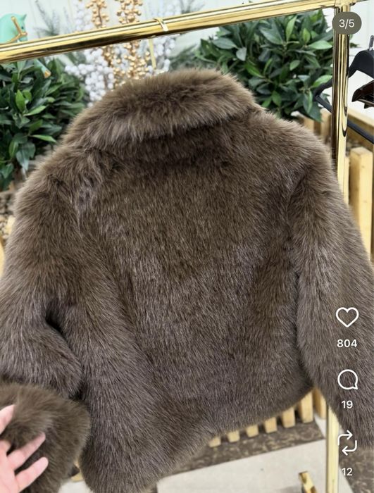 Терміново! Шоколадна шуба трендова під ZARA