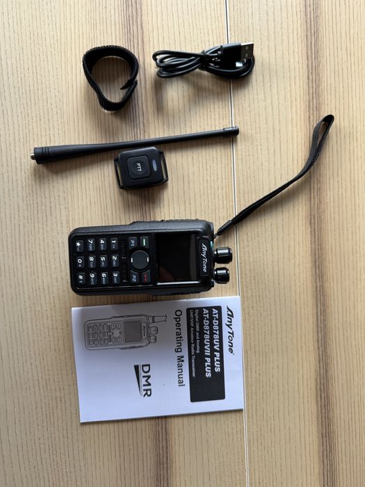 Radiotelefon AnyTone AT-D878UV II Plus | komplet | kabel do programowania