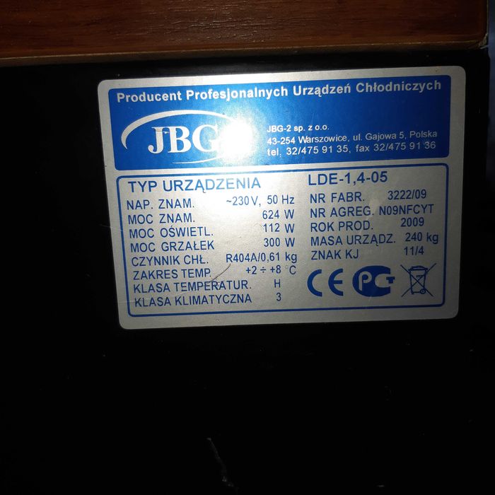 Witryna lada chłodnicza