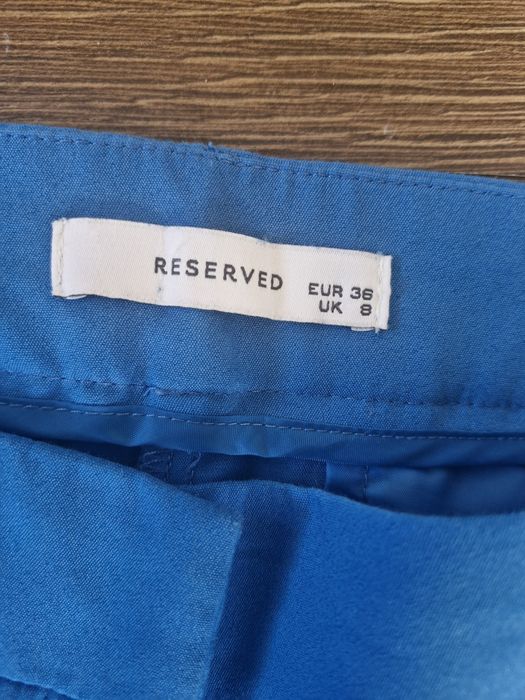 Eleganckie niebieskie spodnie rozmiar 36, bdb stan i super skład