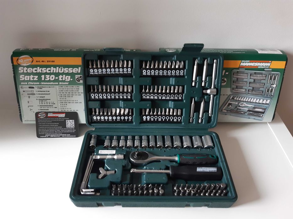 Mala Pequena Ferramentas Mannesmann - 130 Peças (NOVO)