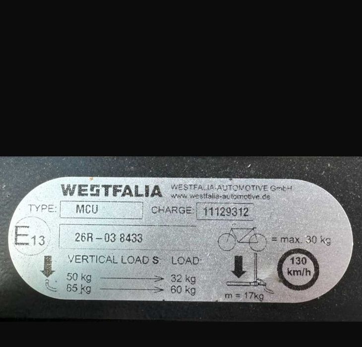 Bagażnik rowerowy westfalia