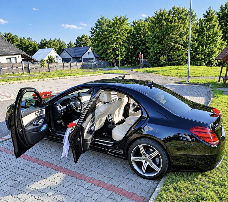 Auto do ślubu Mercedes Klasy S Limuzyna (wynajem)