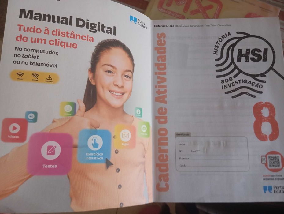 Caderno de atividades História 8 HSI