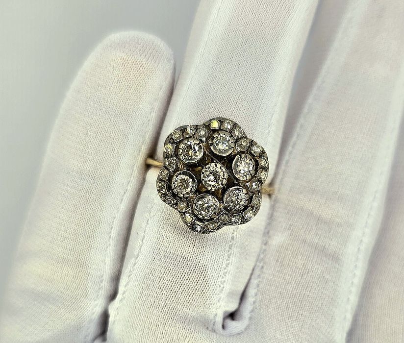 Кольцо с бриллиантами 0.88 карат