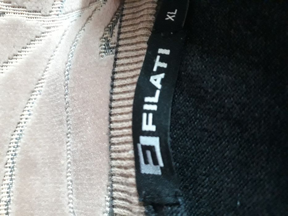 Sweter męski w paski grafit