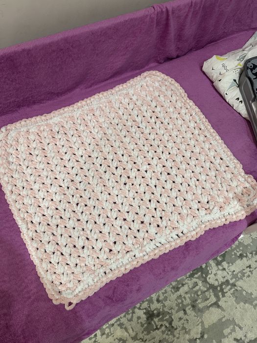 Плед дитячий вʼязаний 65*75