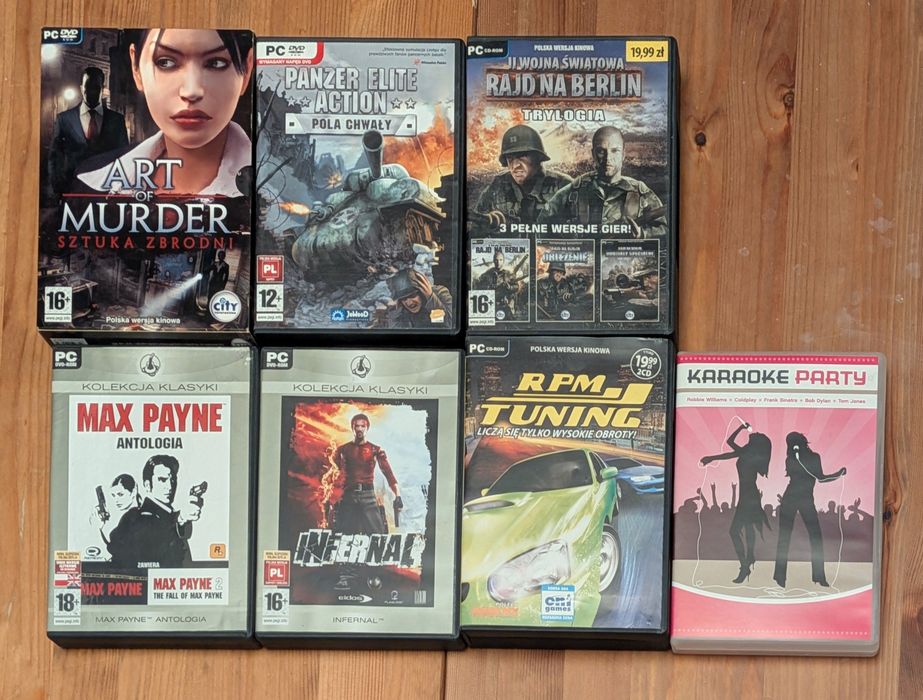 Gry pc CD DVD pudełkowe
